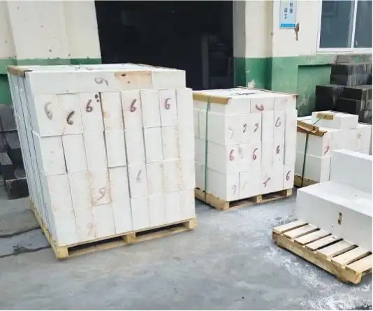 Batch of Precisely Polished White Fused Alumina Bricks Completed and Ready for Delivery